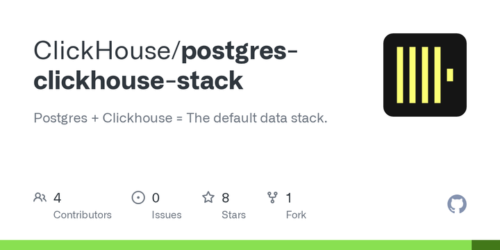 Show HN: An open-source starter for developing with Postgres and ClickHouse