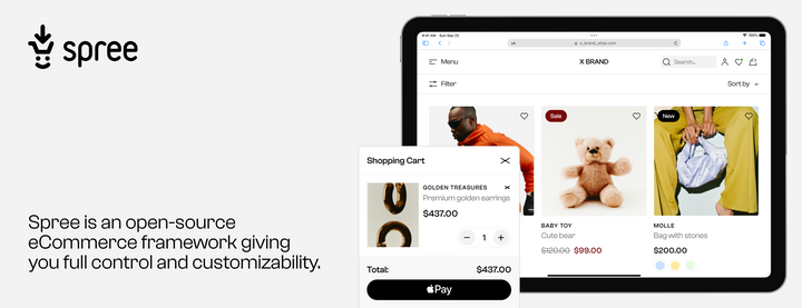 Spree: Open-source eCommerce platform Built using Ruby on Rails
