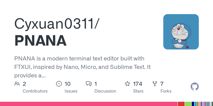 Show HN: PNANA - A TUI Text Editor