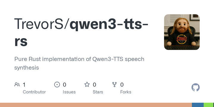 Show HN: Qwen 3 TTS ported to Rust