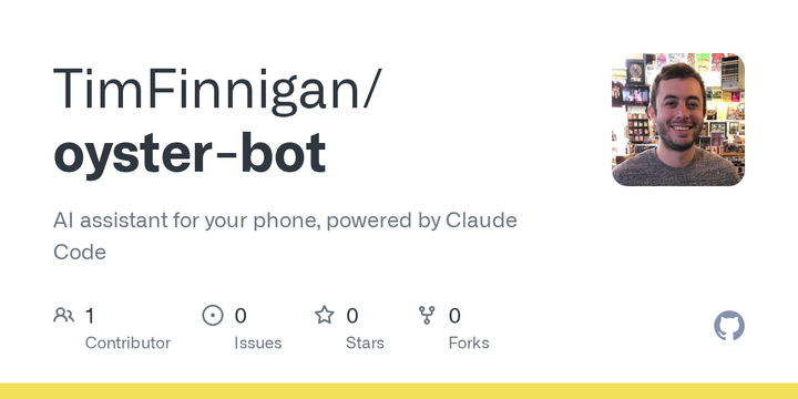 Show HN: Oyster Bot – AI assistant for your phone, powered by Claude Code
