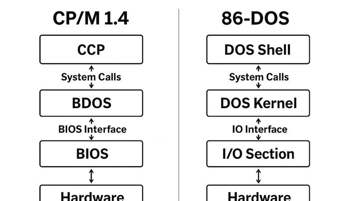 How Much of CP/M's Design Ended Up in MS‑DOS?