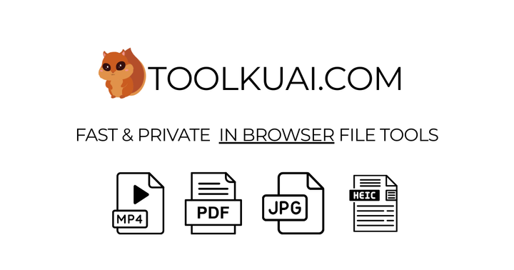 Show HN: ToolKuai – Privacy-first, 100% client-side media tools