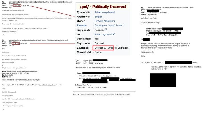 Founder of 4chan created /pol/ days after meeting Jeffrey Epstein