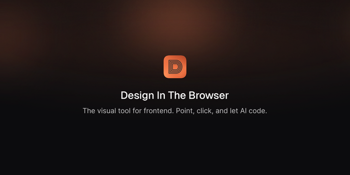 Show HN: Design In The Browser – Point, click, and let AI write the code