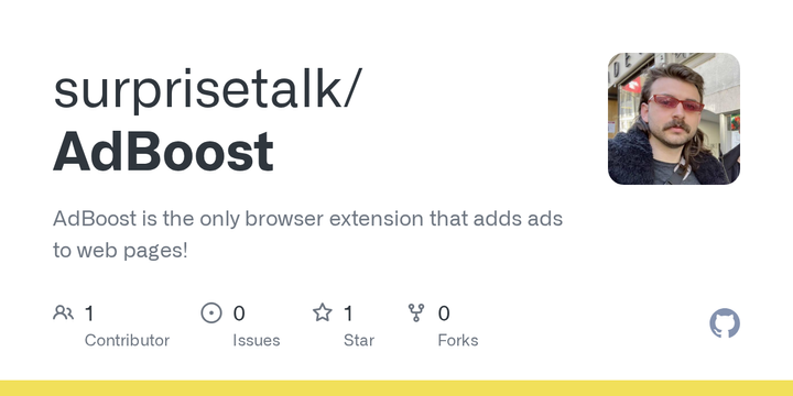 Adboost: A browser extension that adds ads to every webpage