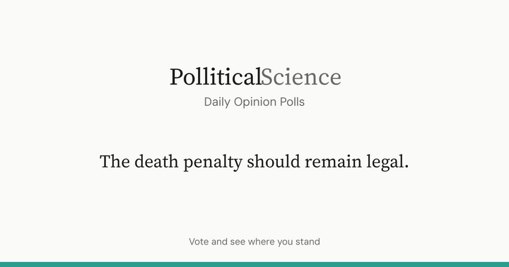 Show HN: PolliticalScience – Anonymous daily polls with 24-hour windows