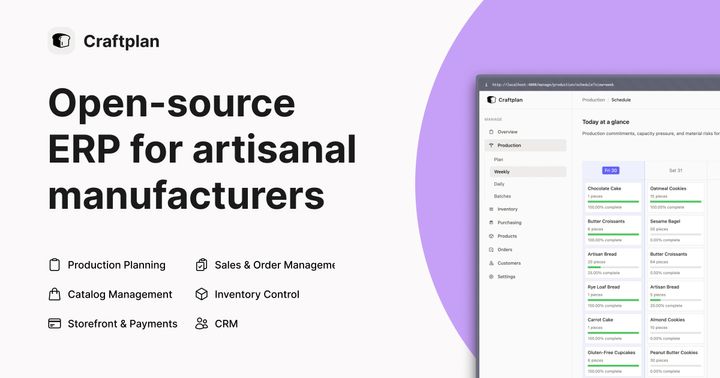 Show HN: Craftplan – Elixir-based micro-ERP for small-scale manufacturers