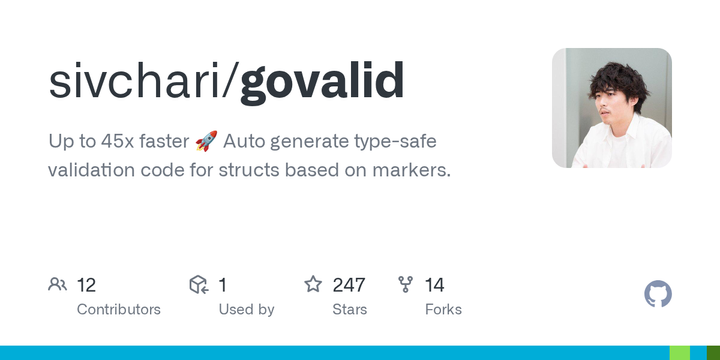 Show HN: govalid – Go validation without reflection (5-44x faster)