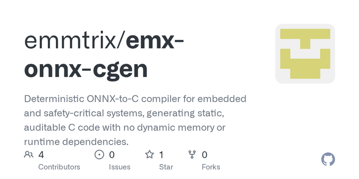 Show HN: Emmtrix ONNX-to-C Code Generator for Edge AI Deployment