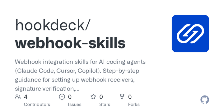 Show HN: Webhook Skills – Agent skills for webhook providers and best practices