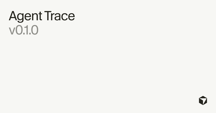Agent Trace spec for tracking AI-generated code