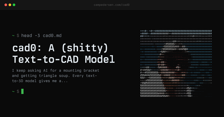 cad0: A Text-to-CAD Model