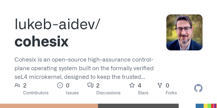 Show HN: Cohesix 0.4.0-alpha, a no-std control-plane OS