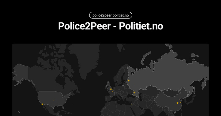 Norwegian Police live charts to rais awareness about abusive material