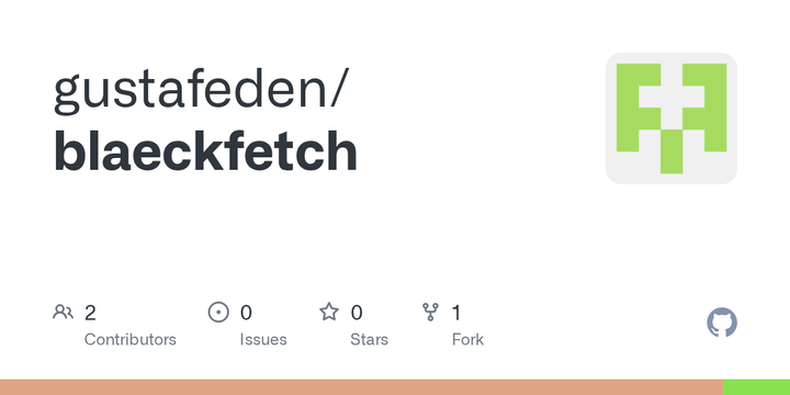 Show HN: Blaeckfetch – Minimal system fetch with retro console-style splash mode