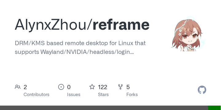 Show HN: ReFrame – Linux remote desktop that supports Login on Wayland/TTY