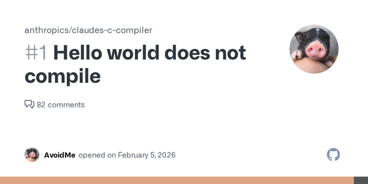 Hello world does not compile