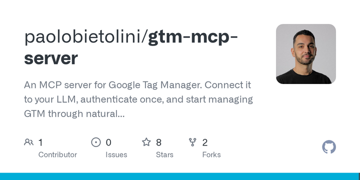 Show HN: GTM MCP Server- Let AI Manage Your Google Tag Manager Containers