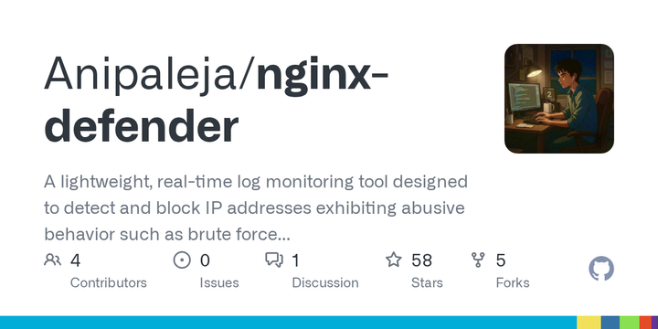 Show HN: Nginx-defender – realtime abuse blocking for Nginx
