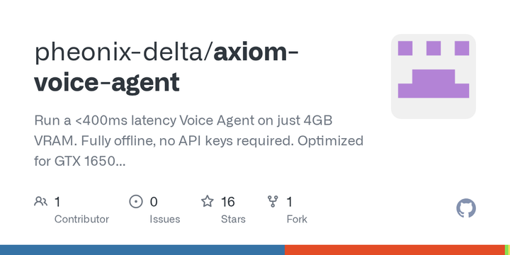 Show HN: I built a <400ms latency voice agent that runs on a 4gb vram GTX 1650"