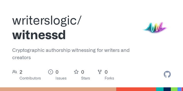 Show HN: Witnessd – Prove human authorship via hardware-bound jitter seals
