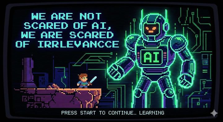 We are not scared of AI, we are scared of irrelevance