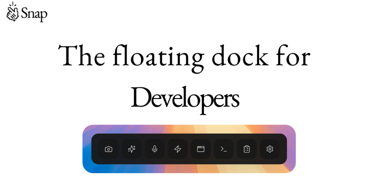The Floating Dock for Developers