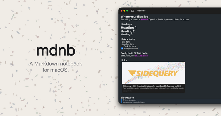 Show HN: mdnb, a 100% native macOS markdown editor