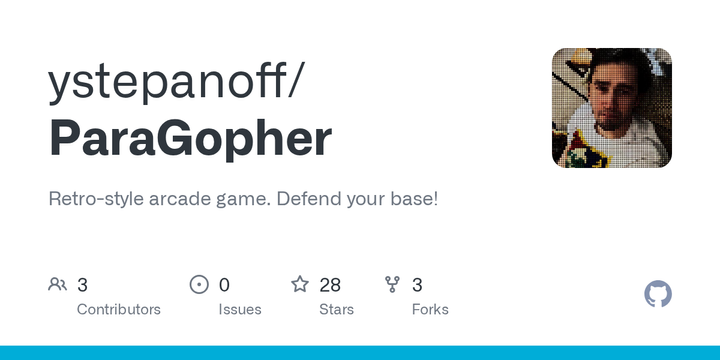 Show HN: ParaGopher v1.3.0 – A retro Paratrooper (1982) clone written in Go