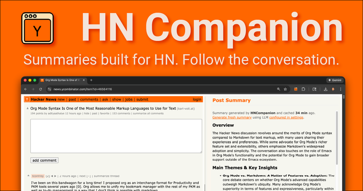 Show HN: HN Companion – web app that enhances the experience of reading HN