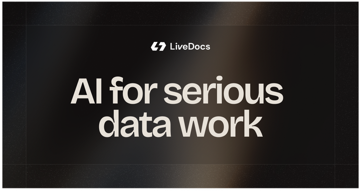 Launch HN: Livedocs (YC W22) – An AI-native notebook for data analysis