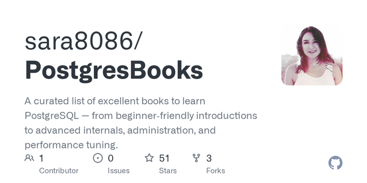 A curated list of excellent books to learn PostgreSQL