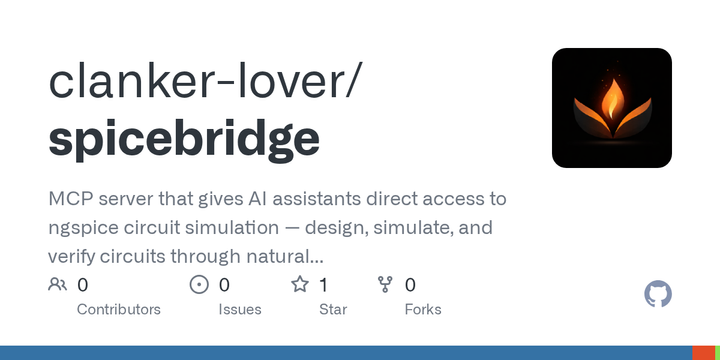 Show HN: SPICEBridge – MCP server for AI circuit design via ngspice