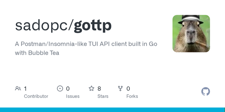 Show HN: Gottp – A Postman/Insomnia-Like TUI API Client Built in Go