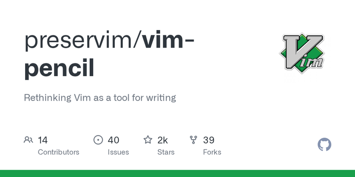 Vim-pencil: Rethinking Vim as a tool for writing