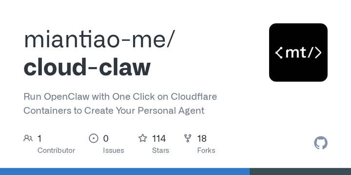 Cloud-Claw: Run OpenClaw with 1 Click on Cloudflare to Create Personal Agent