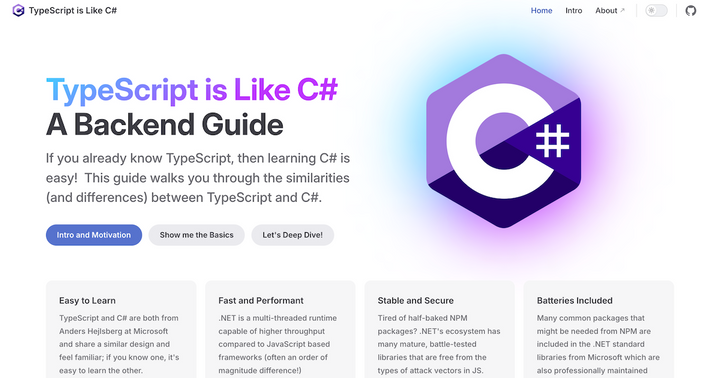 TypeScript is Like C# – A Backend Guide