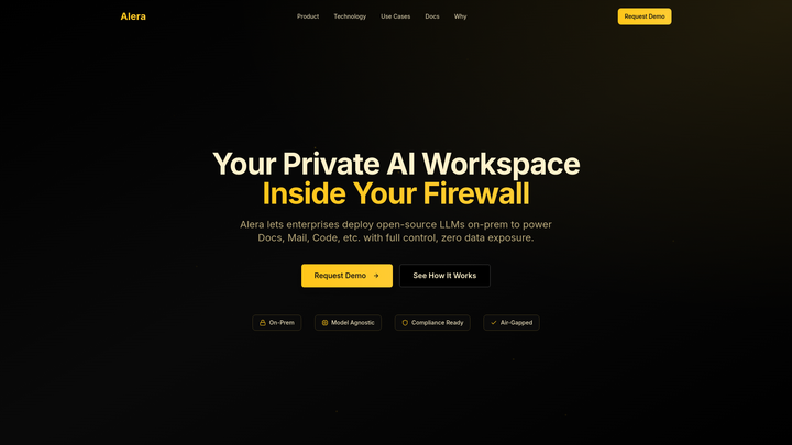 Show HN: Alera – Build and Deploy Your Own Private AI Stack in Minutes (MVP)
