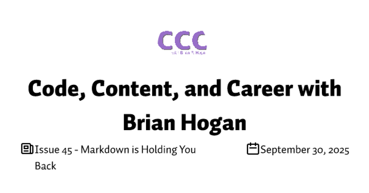 Markdown Is Holding You Back