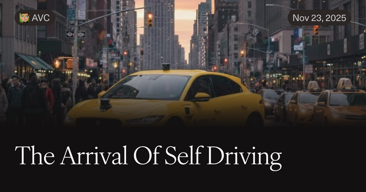 The Arrival of Self Driving