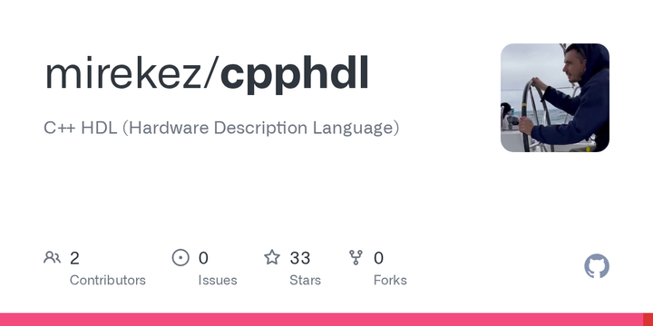 C++ HDL (Hardware Description Language)