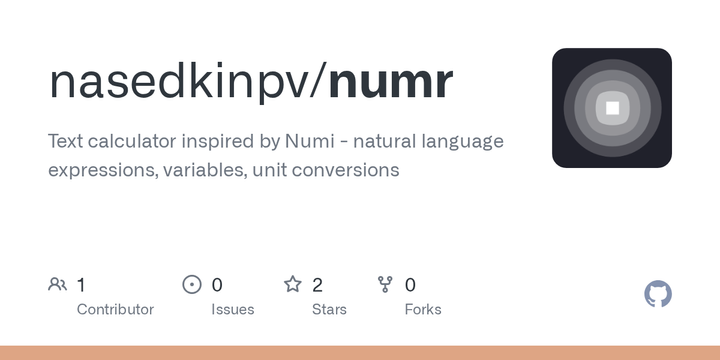 Show HN: Numr – A Vim-style TUI calculator for natural language math expressions