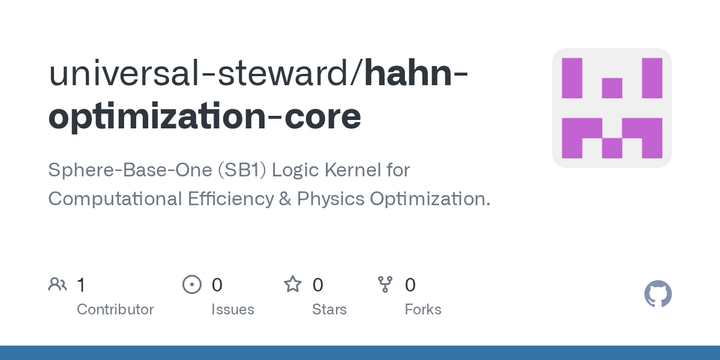 Show HN: Sphere-Base-One– A Python Kernel for Integer-Based Physics Optimization