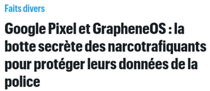 France threatens GrapheneOS with arrests / server seizure for refusing backdoors