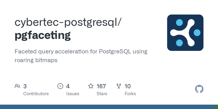 Faceted query acceleration for PostgreSQL using roaring bitmaps