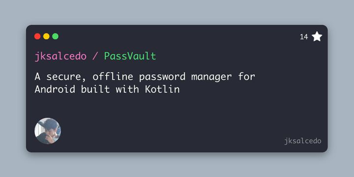 Show HN: PassVault – A secure, lightweight, and offline Android password manager