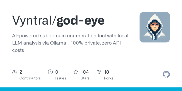 Show HN: God's Eye – Subdomain recon with local AI analysis