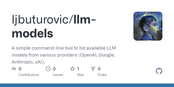 Show HN: LLM-models – a CLI tool to list available LLM models across providers