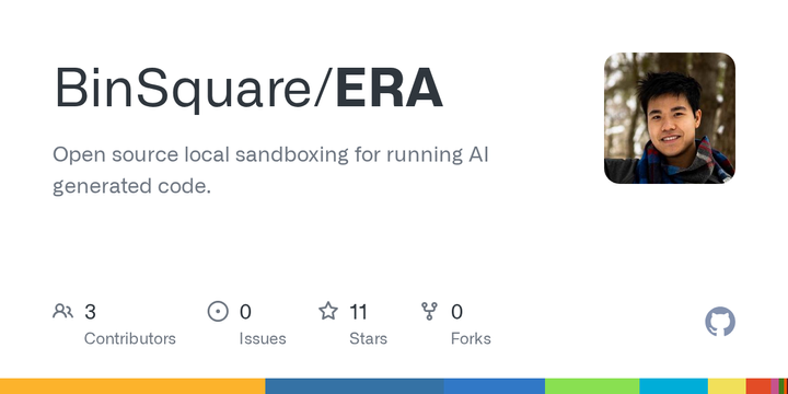 Show HN: Era – Open-source local sandbox for AI agents